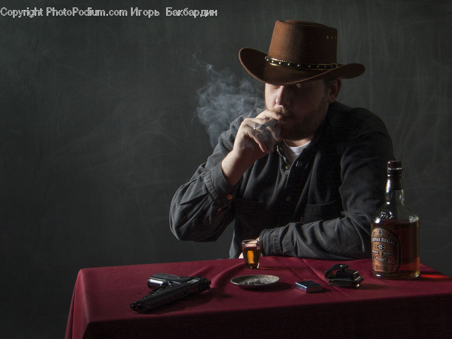 People, Person, Human, Cowboy Hat, Hat, Sun Hat, Alcohol
