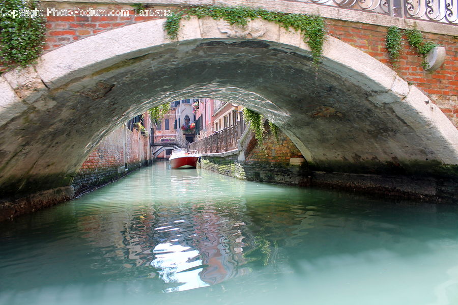 Canal, Outdoors, River, Water, Brick, Art, Pool