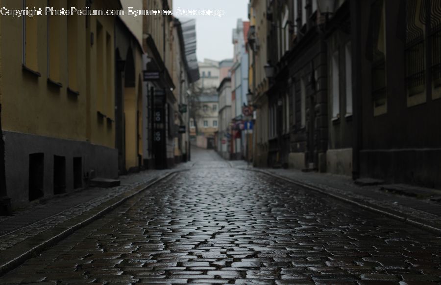 Alley, Alleyway, Road, Street, Town, Cobblestone, Pavement