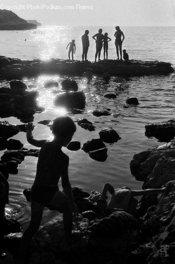 People, Person, Human, Outdoors, Ripple, Water, Silhouette