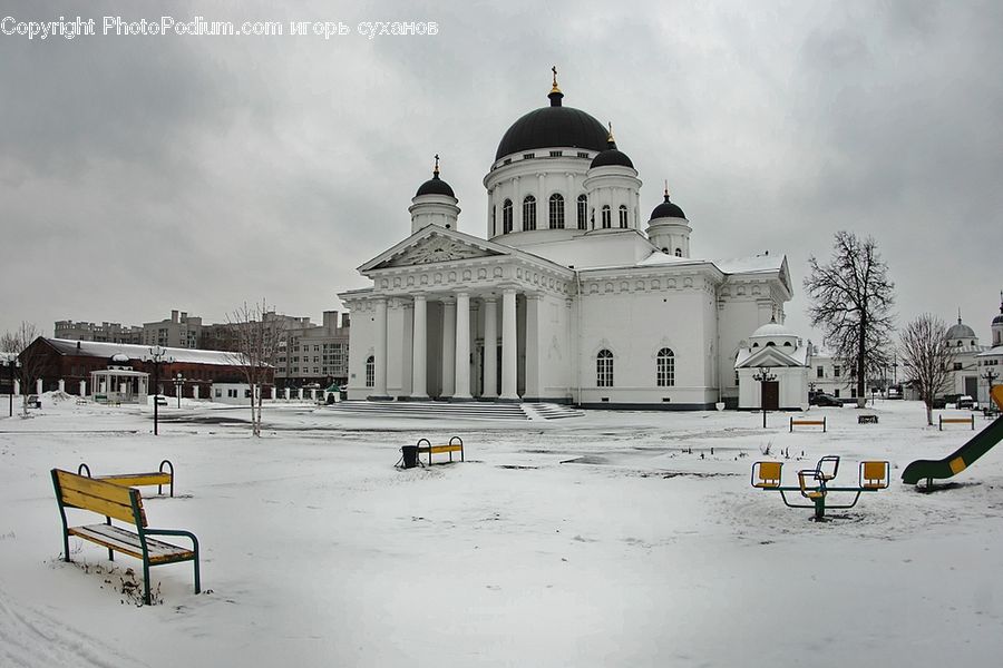 Bench, Architecture, Dome, Church, Worship, Cathedral, Housing