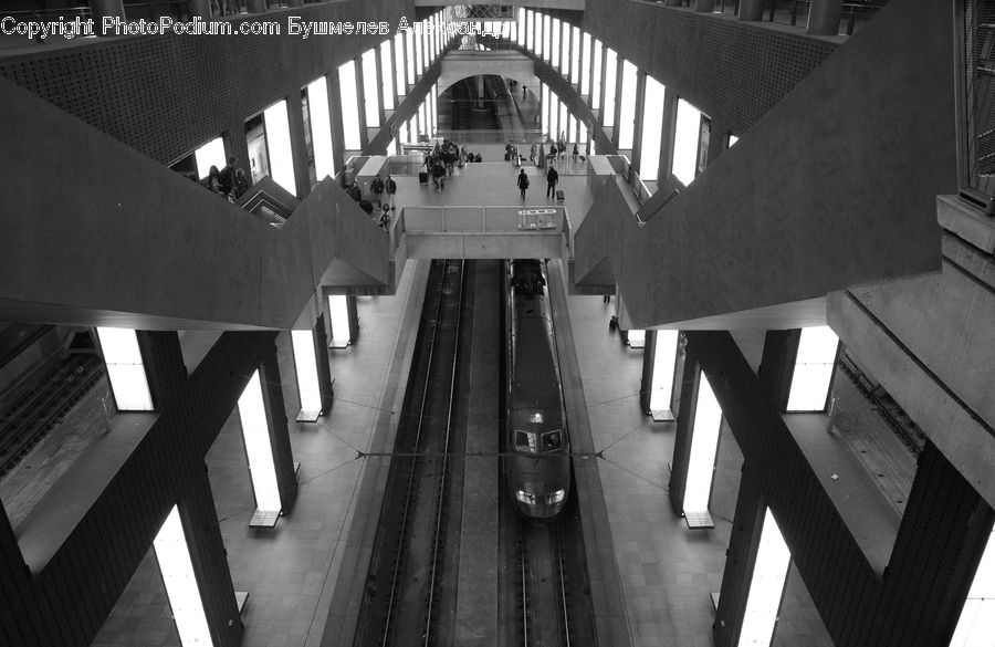 Banister, Handrail, Staircase, Bench, City, Downtown, Urban