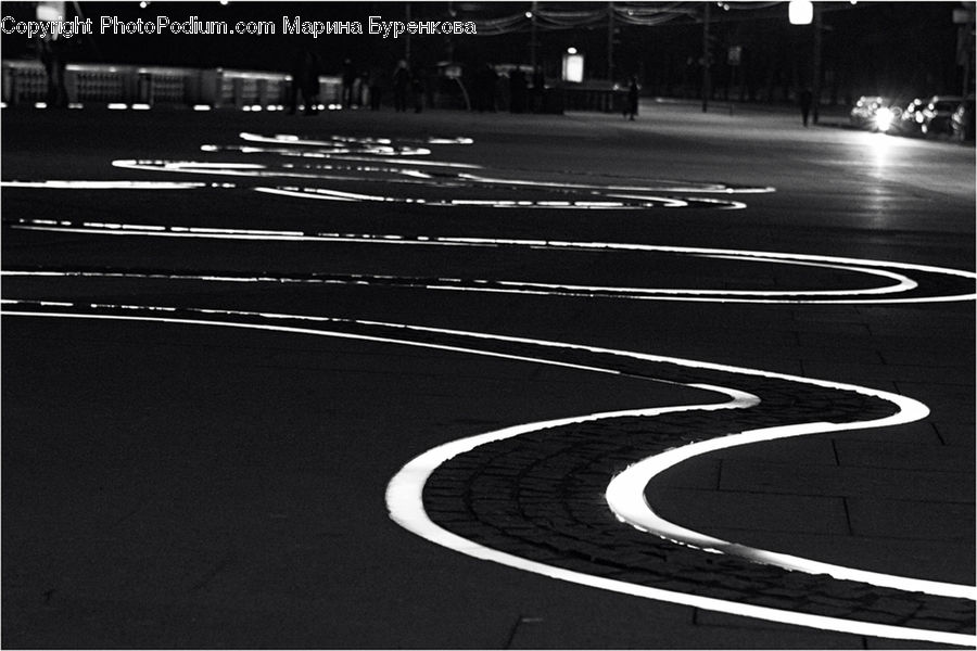 Asphalt, Tarmac, Intersection, Road, City, Downtown, Urban