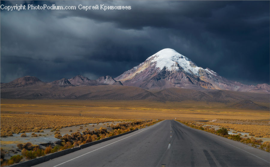 Road, Mountain, Mountain Range, Outdoors, Freeway, Highway, Dirt Road