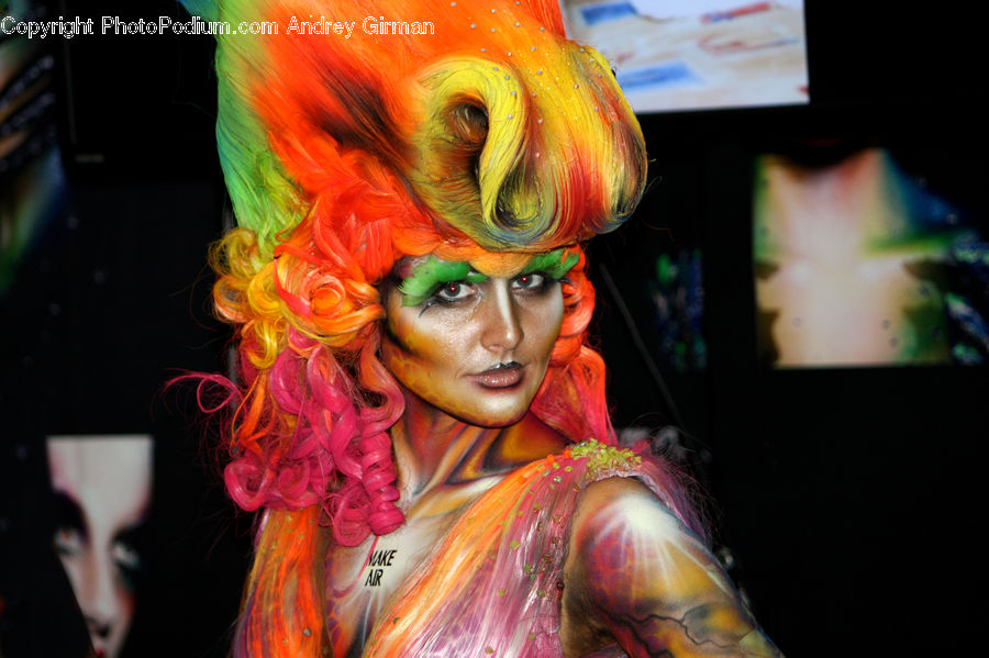 People, Person, Human, Head, Portrait, Clown, Performer