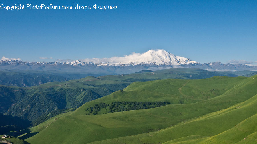 Crest, Mountain, Mountain Range, Outdoors, Peak, Field, Grass
