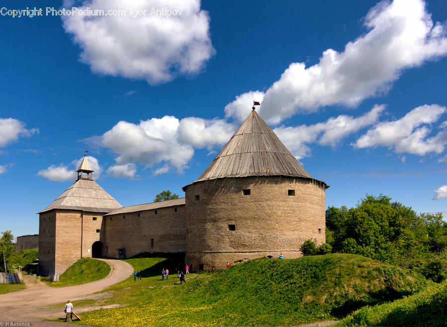 Grassland, Mound, Architecture, Castle, Fort, Housing, Monastery