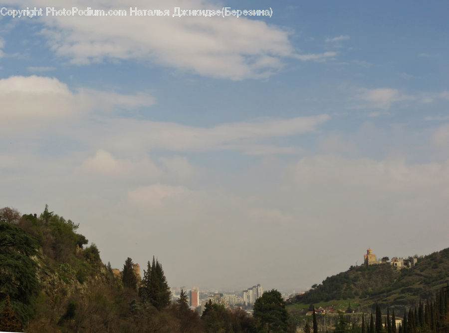 Architecture, Castle, Fort, Cloud, Cumulus, Sky, Landscape