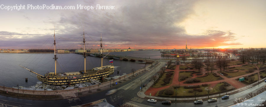 Freeway, Road, Dock, Landing, Pier, Port, Waterfront