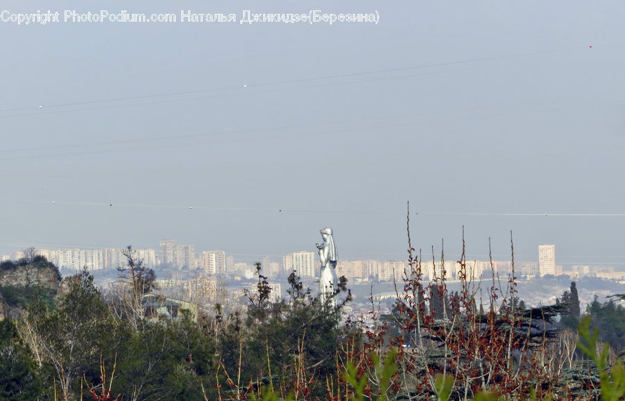 Factory, Refinery, Field, Grass, Grassland, Plant, Landscape