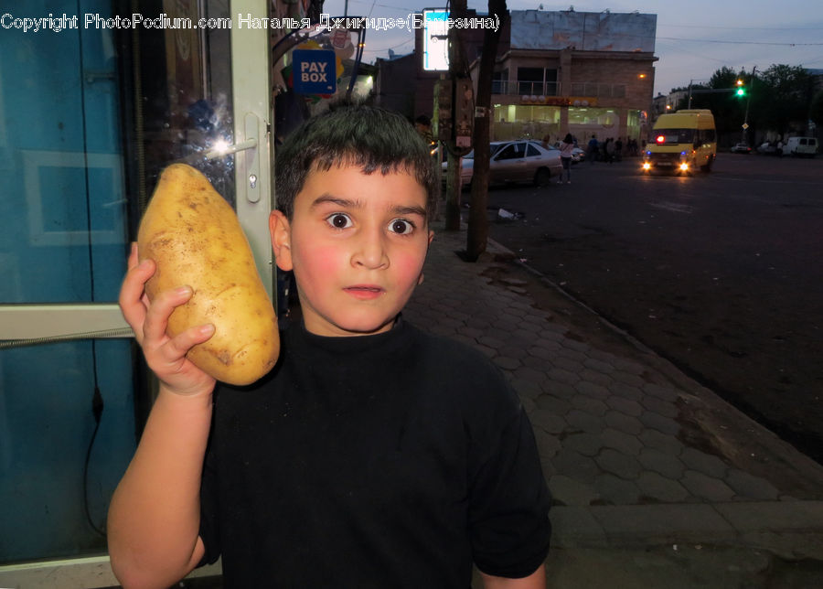 People, Person, Human, Potato, Produce, Vegetable, Bread
