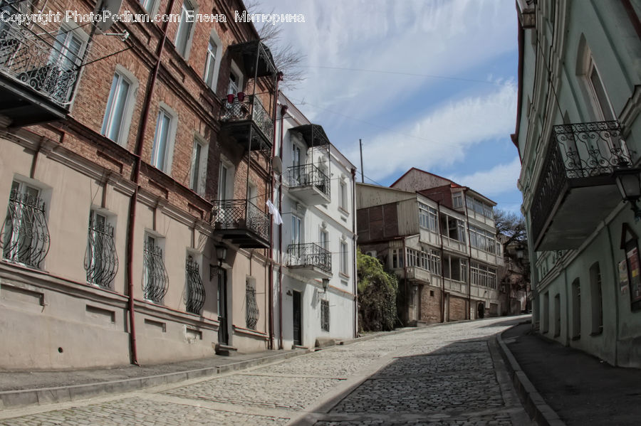 Alley, Alleyway, Road, Street, Town, Brick, Cobblestone