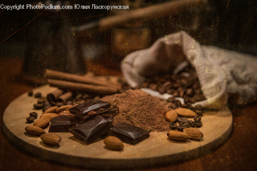 Chocolate, Cocoa, Dessert, Fudge, Food, Nut, Seed