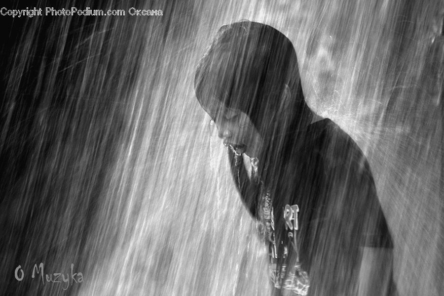Person, Portrait, Fountain, Water