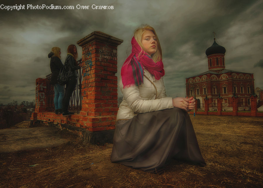 Human, People, Person, Brick, Costume, Robe, Blonde