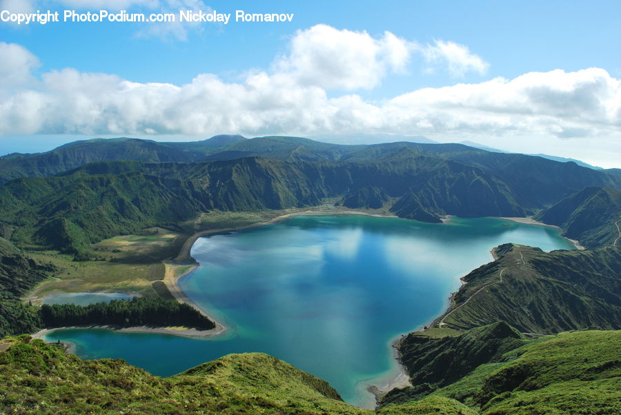 Lake, Outdoors, Water, Cliff, Promontory, Canyon, Valley