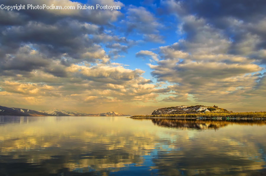 Azure Sky, Cloud, Outdoors, Sky, Cumulus, Water, Landscape