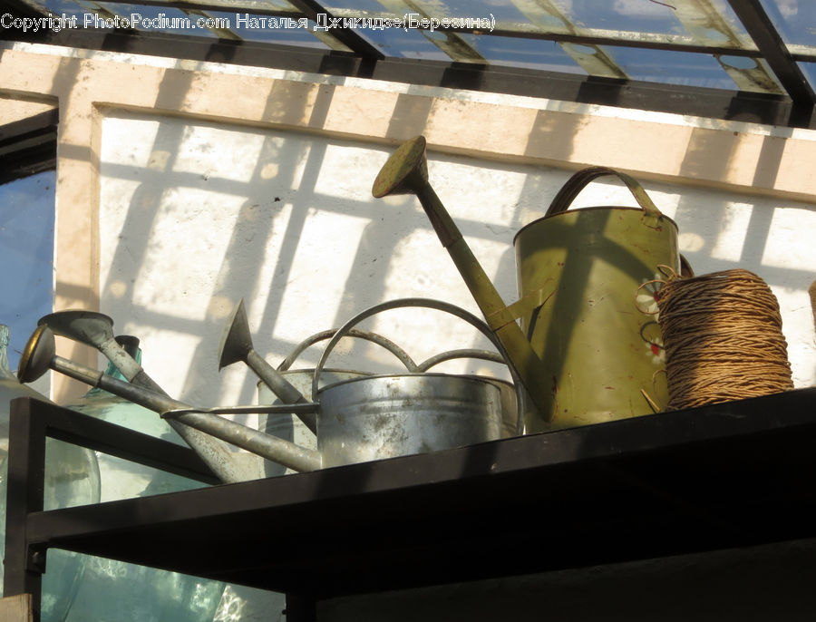 Pot, Pottery, Wool, Yarn, Light Fixture