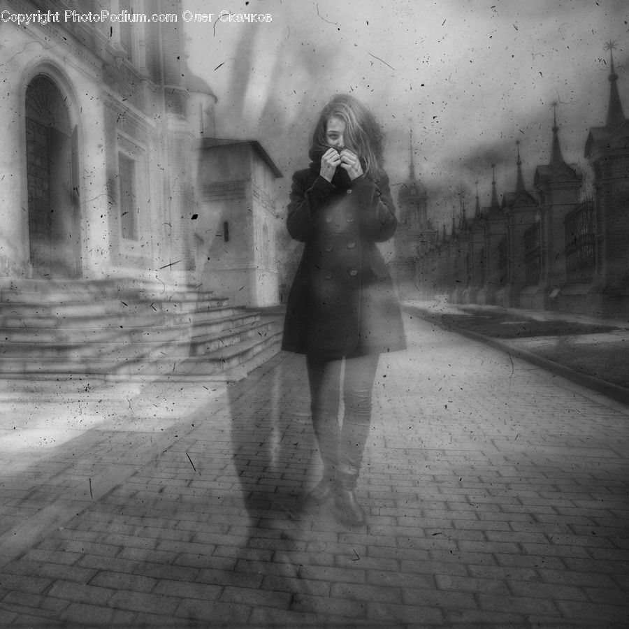 Person, Portrait, Alley, Alleyway, Road, Street