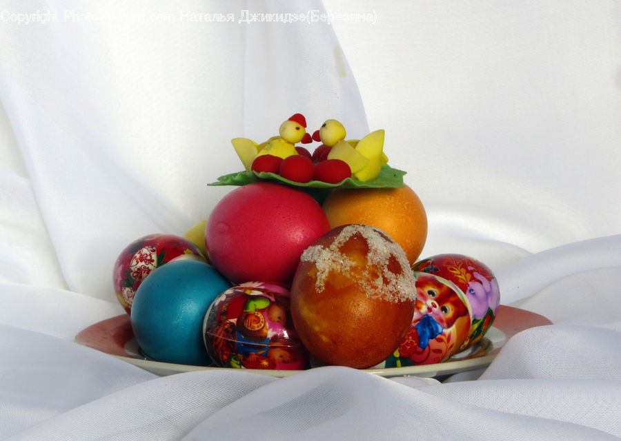 Easter Egg, Egg, Fruit, Bowl, Accessories