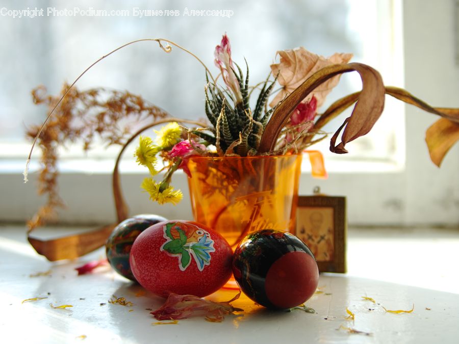 Flower Arrangement, Ikebana, Plant, Potted Plant, Vase, Jar, Porcelain