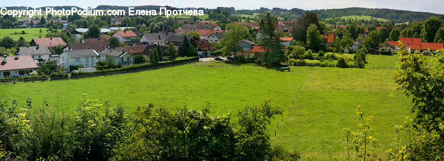 Countryside, Outdoors, Roof, Field, Grass, Grassland, Land