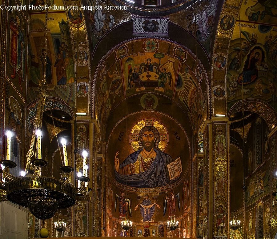 Altar, Architecture, Cathedral, Church, Worship, Arabesque Pattern, Lighting