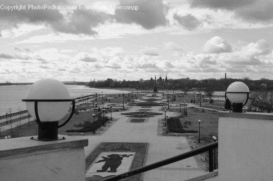 Bench, Dock, Landing, Pier, Intersection, Road, Architecture
