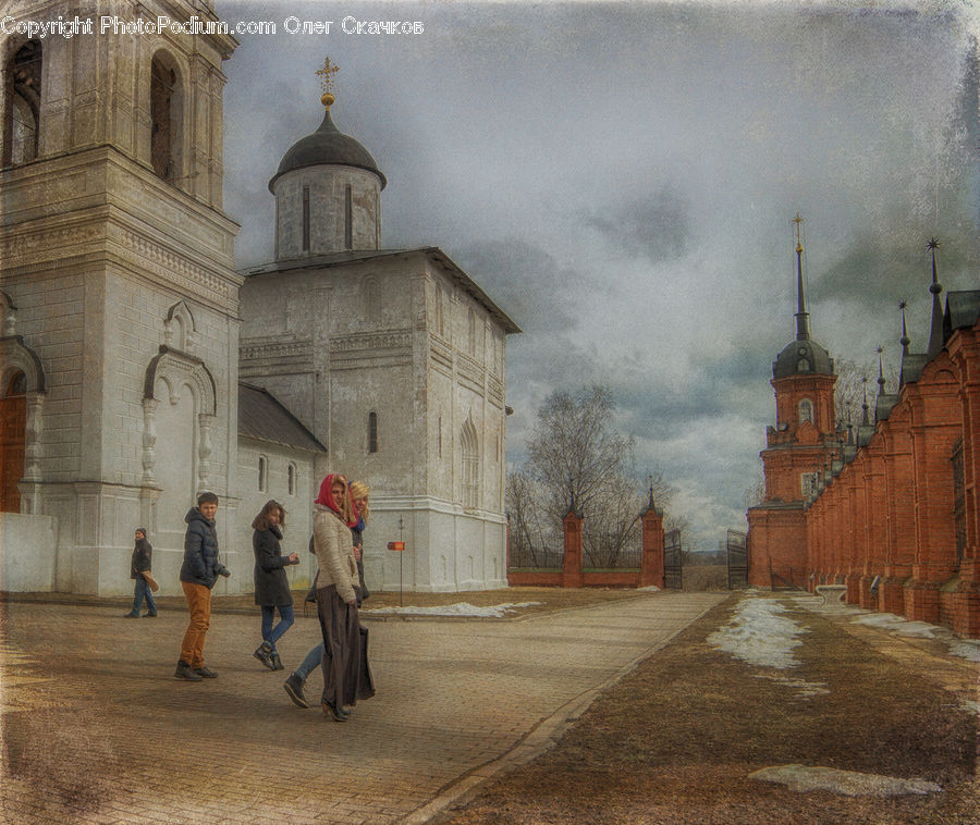 People, Person, Human, Brick, Architecture, Bell Tower, Clock Tower