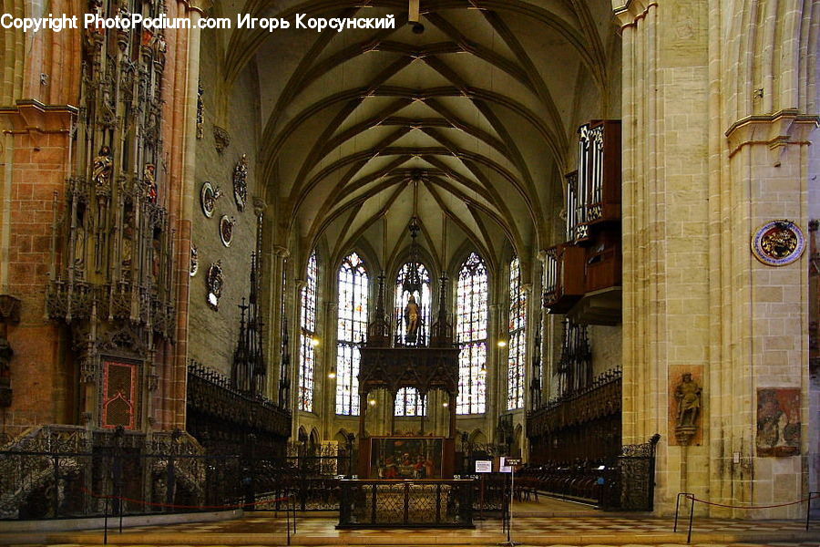 Architecture, Cathedral, Church, Worship, Aisle, Corridor, Plant