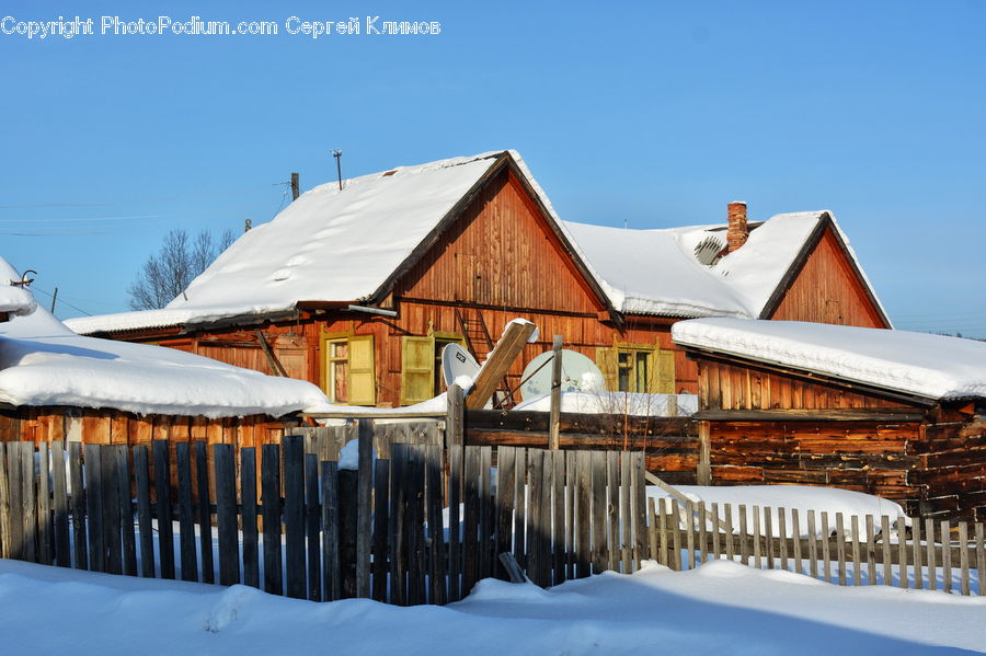 Building, Hut, Shelter, Cottage, Housing, Fence, Architecture