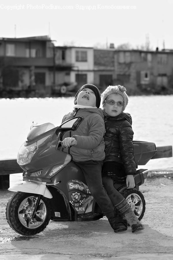People, Person, Human, Motor, Motorcycle, Vehicle, Scooter