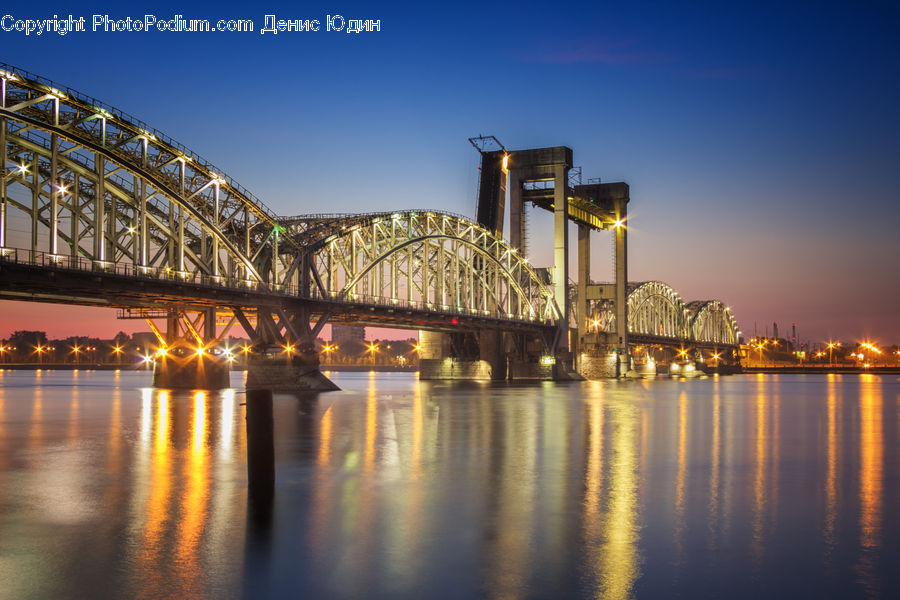 Bridge, City, Downtown, Metropolis, Urban, Architecture, Convention Center
