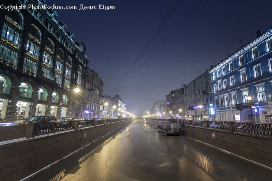 Road, Street, Town, Apartment Building, Building, High Rise, City