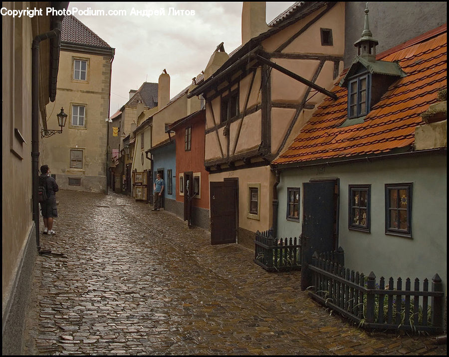 Building, Cottage, Housing, Alley, Alleyway, Road, Street