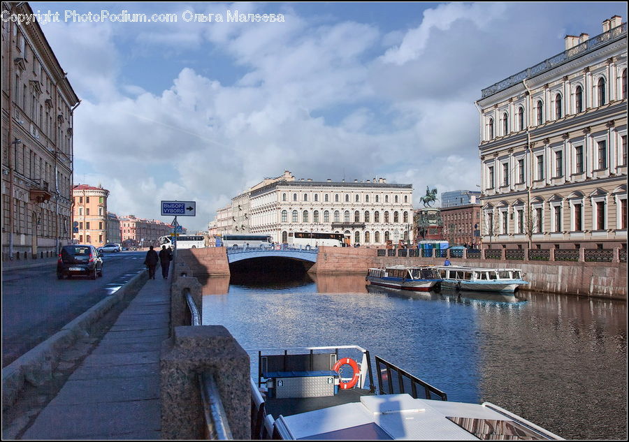 Canal, Outdoors, River, Water, Bench, Boat, Gondola