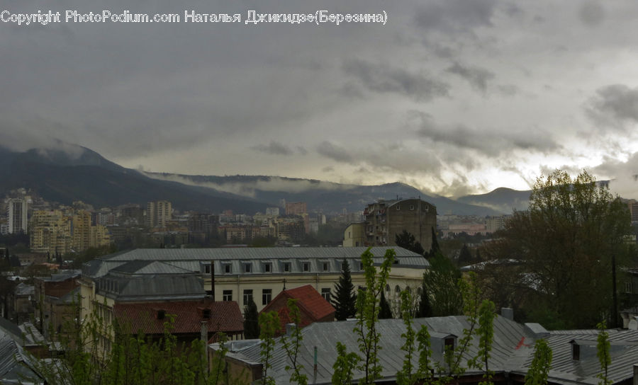 Umbrella, Alps, Crest, Mountain, Peak, Building, Housing