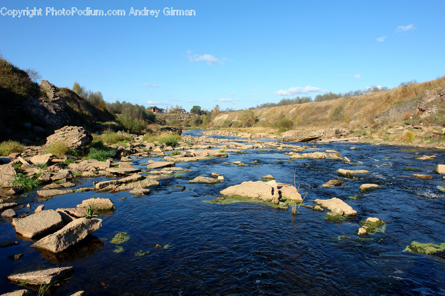 Creek, Outdoors, River, Water, Pond, Rock, Basin