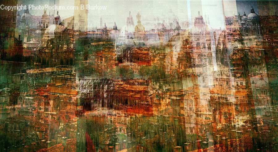 Brick, Art, Modern Art, Collage, Poster, Land, Marsh