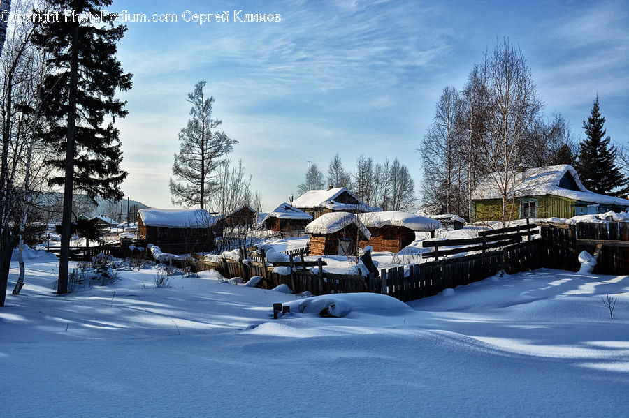 Ice, Outdoors, Snow, Building, Cabin, Shelter, Hut
