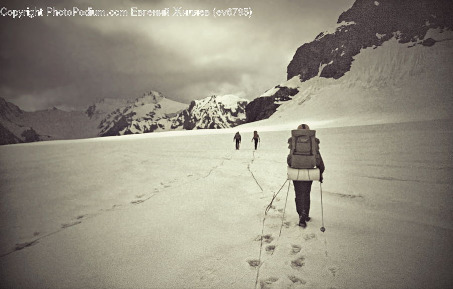 People, Person, Human, Leisure Activities, Walking, Alps, Crest