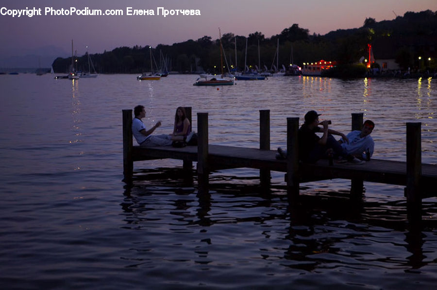 People, Person, Human, Boat, Watercraft, Dock, Landing