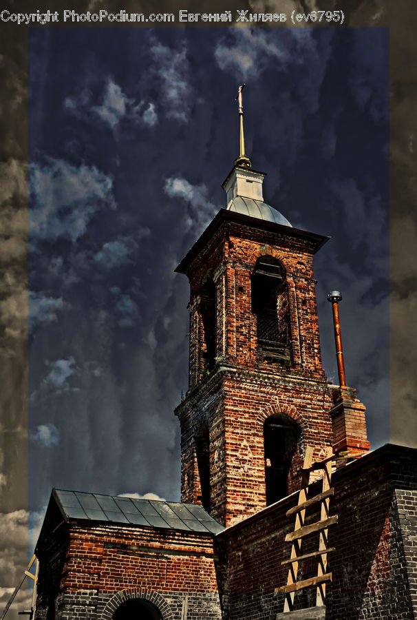 Architecture, Bell Tower, Clock Tower, Tower, Brick, Lumber, City