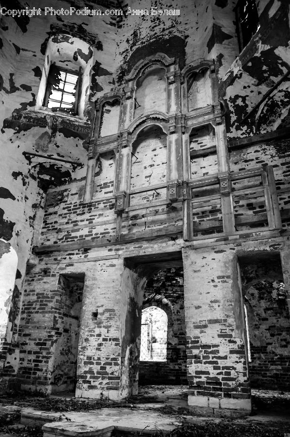 Brick, Architecture, Cathedral, Church, Worship, Ruins, Alley