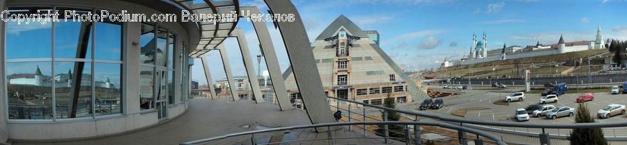 Arch, Intersection, Road, Parking, Parking Lot, Architecture, Downtown