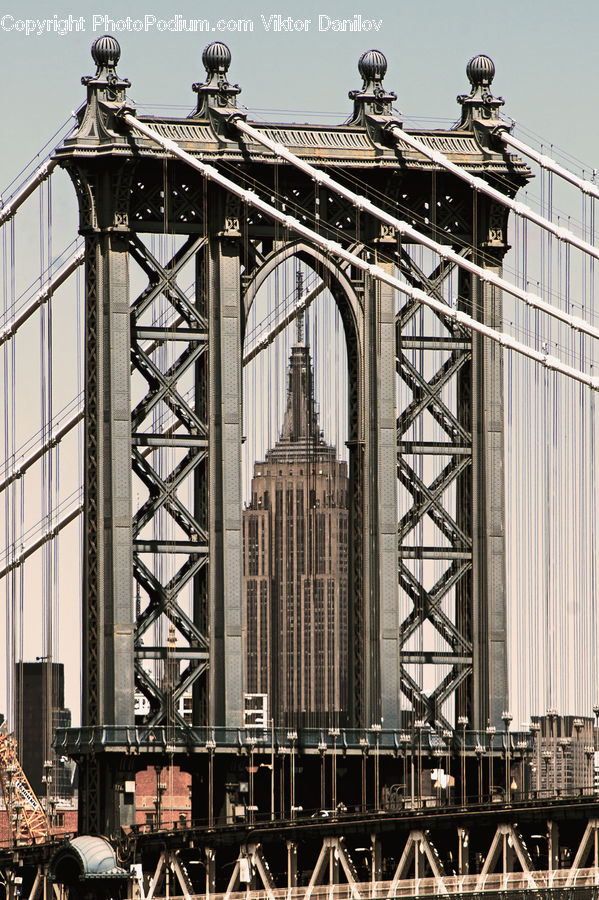 Bridge, Demolition, Crowd, City, Downtown, Urban, Construction