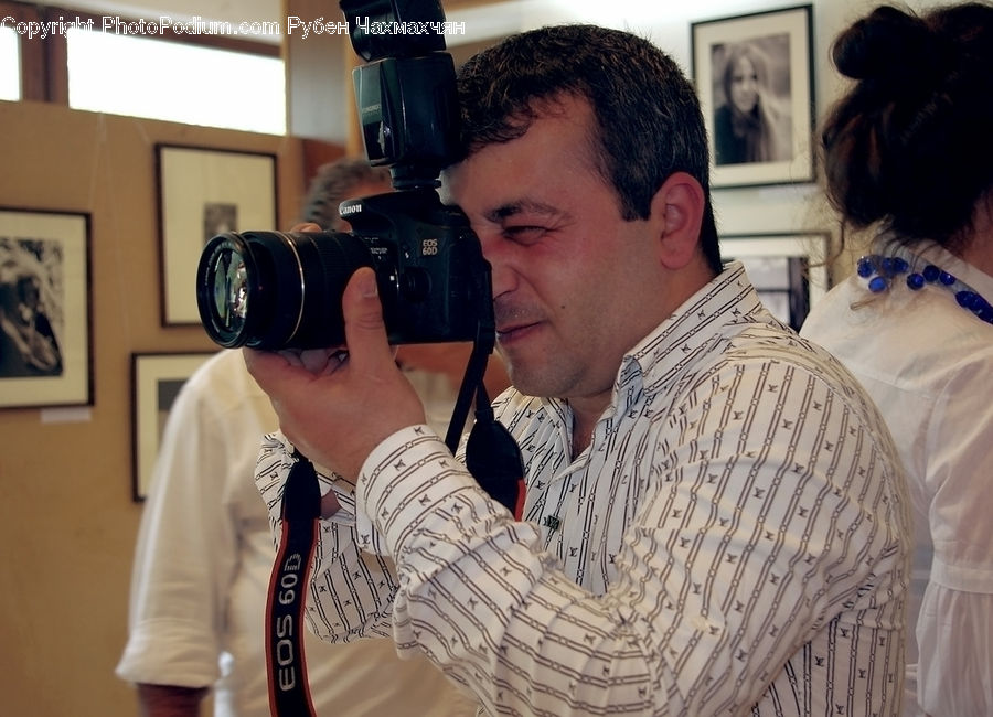 People, Person, Human, Photographer, Paper, Camera, Electronics