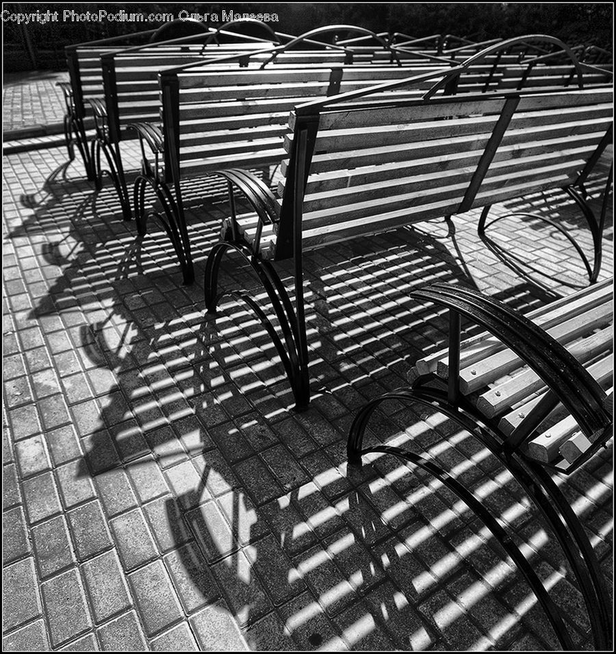 Chair, Furniture, Bench, City, Downtown, Urban