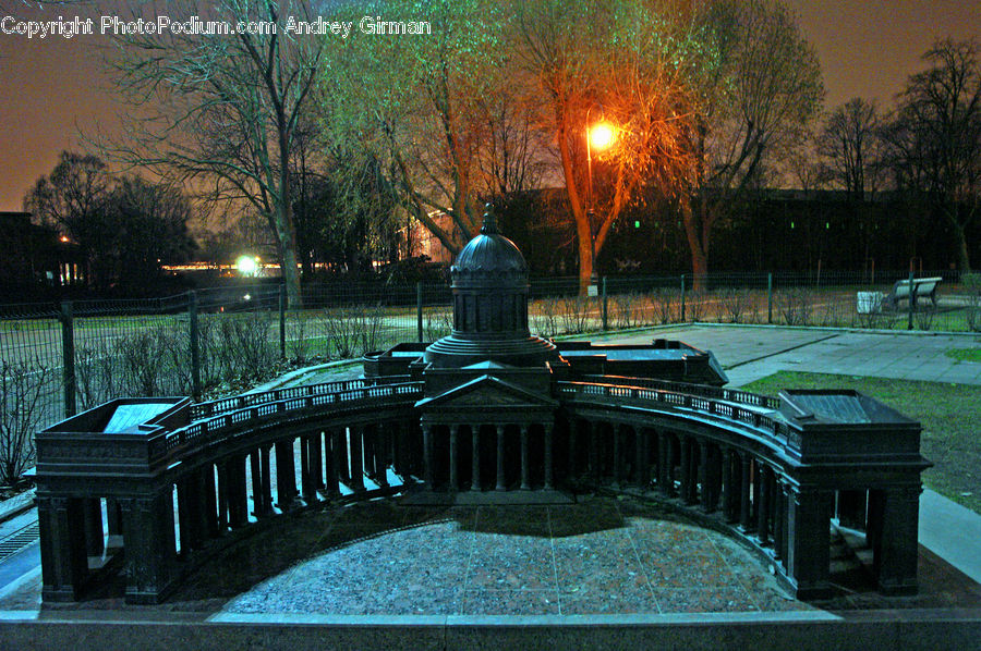 Plant, Tree, Fountain, Water, Park Bench, Dock, Landing