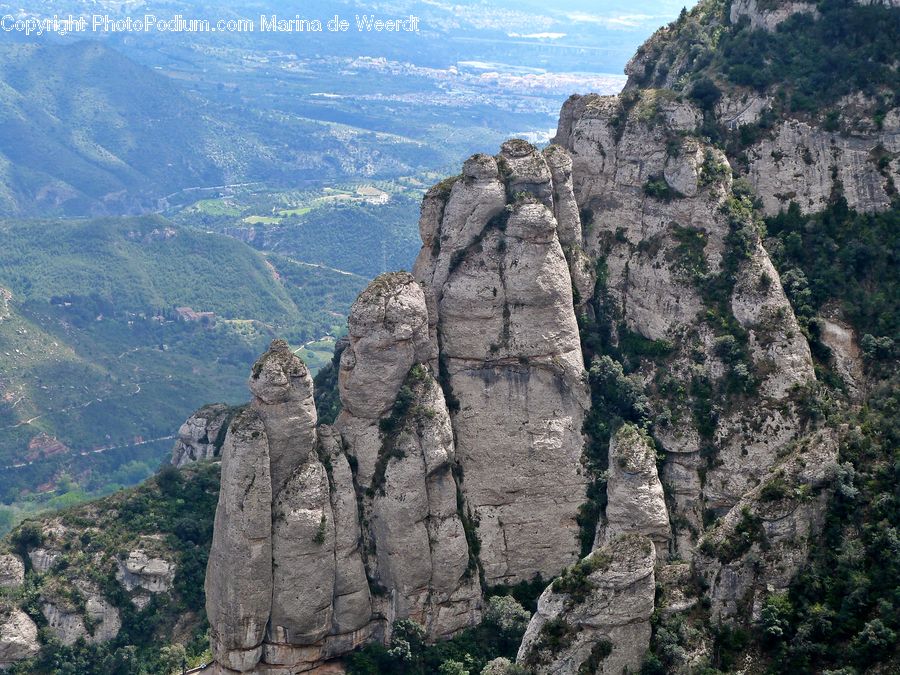 Cliff, Outdoors, Rock, Crest, Mountain, Peak, Path